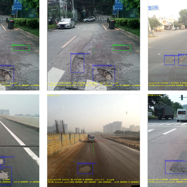 Road Damage Detection and Physical Properties Estimation